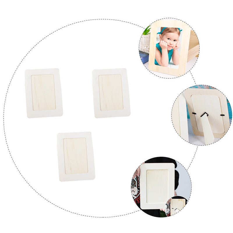 3pcs DIY Frame Child Painting Photo Frame Tabletop Photo Frame - Image 1