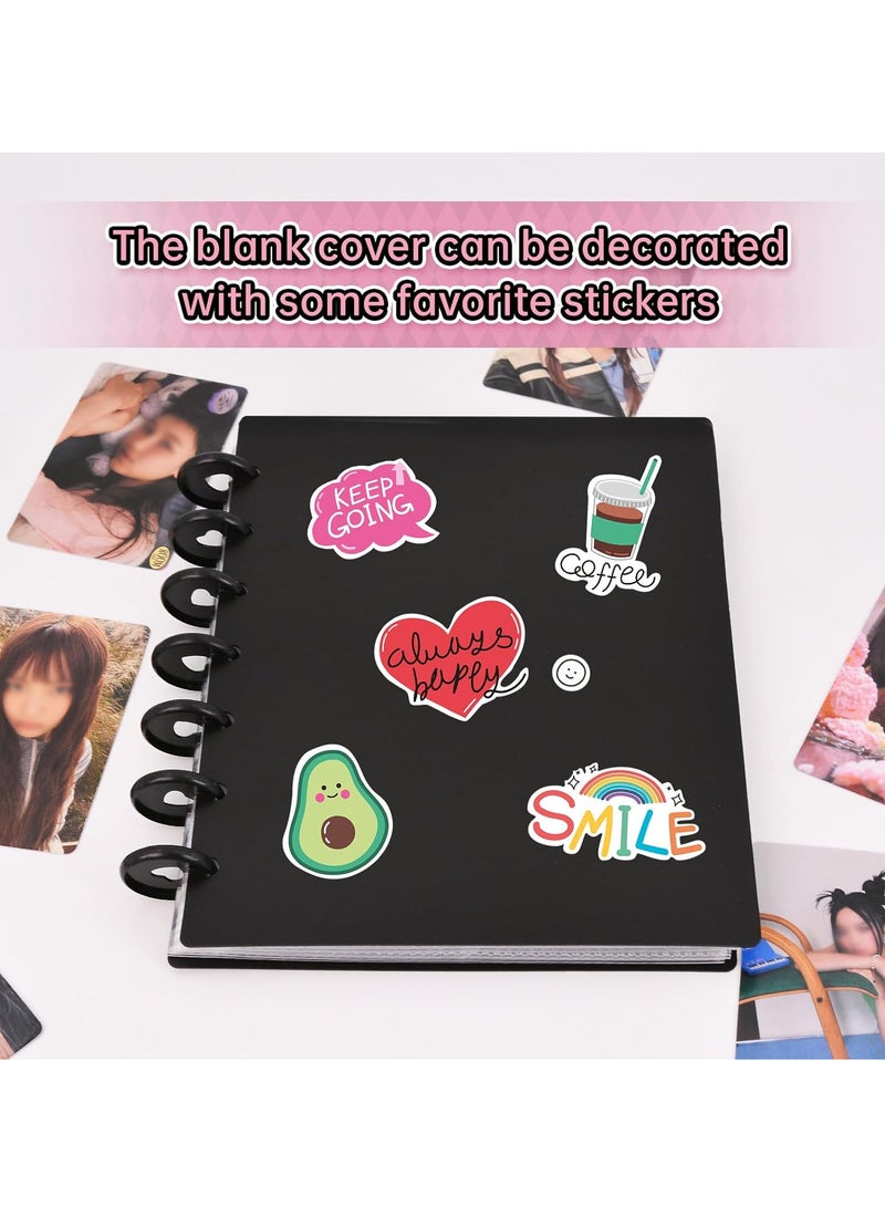 Relex Photocard Binder 3 Inch Photocard Holder Book Sleeves with 30Pcs Inner Pages Idol Album Business Cards Collect 6 Ring Photo Protectors hold 120 Cards - Image 5