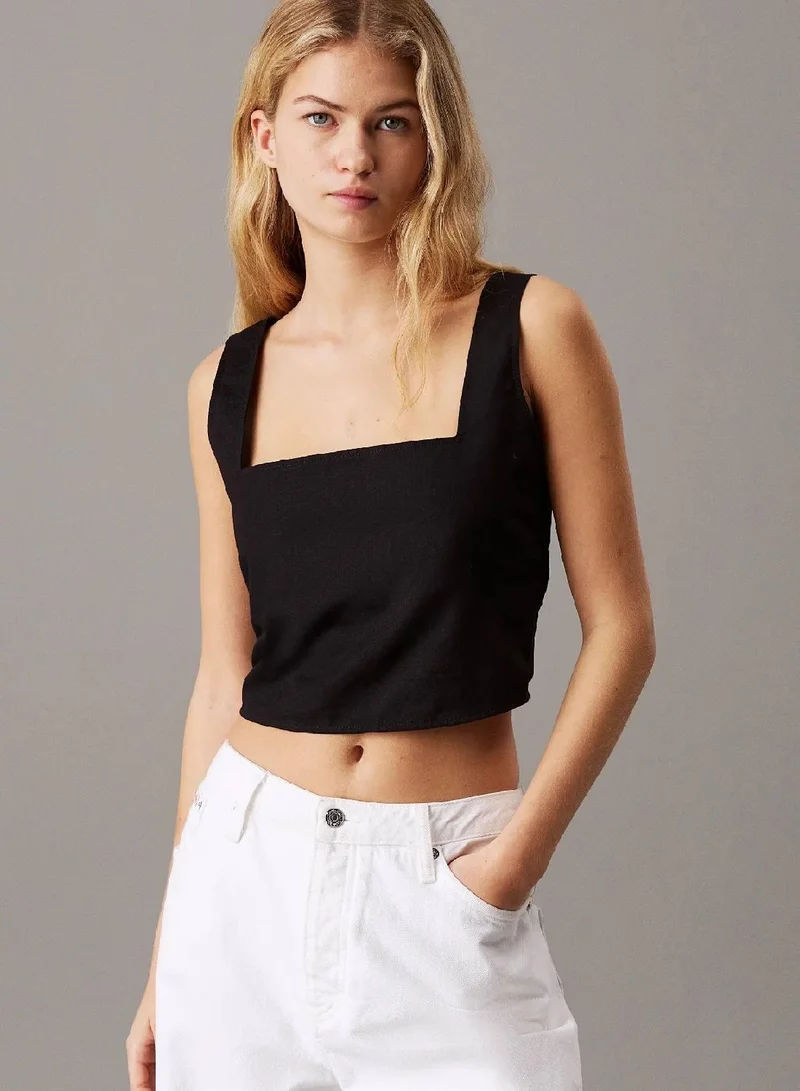 Soft Cotton Linen Twill Top
