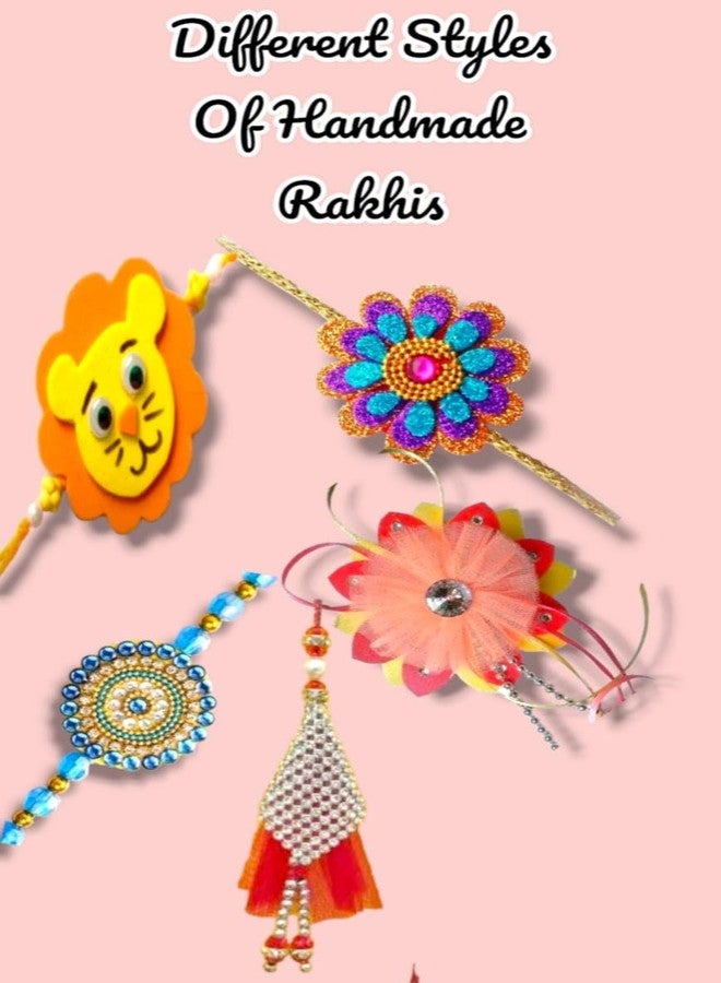 CREATIVE PENCIL All-Inclusive Decorative Art and Craft Material, Ideal for All Group DIY Craft Kit for Special Occasions, Festivals (Rakhi Making Kit) - Image 4