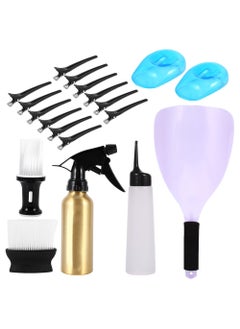 ZJchao ZJchao Hairdressing Salon Accessory Set Hair Cutting Dyeing Kits Hairspray Mask Hair Clip Ear Cover Shield Neck Brush Shampoo Pot Spray Bottle Perfect Accessory for Barbers and Hair Stylist 