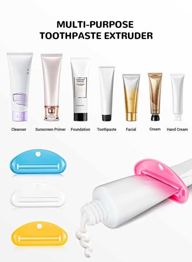 EVOULTES 4PCS Toothpaste Squeezer, Colorful Plastic Toothpaste Tube Squeezer Toothpaste Dispenser HangingTube Squeezer Tool, Toothpaste Clip for Bathroom, Suitable for Toothpaste, Cream, Cosmetics - Image 3
