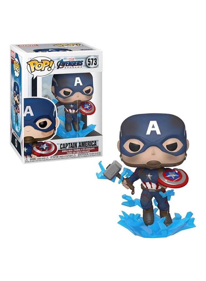 Funko Pop! Marvel: Endgame Captain American With Broken Shield & Mjoln Vinyl Figure - Image 3
