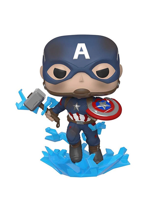 Funko Pop! Marvel: Endgame Captain American With Broken Shield & Mjoln Vinyl Figure - Image 1