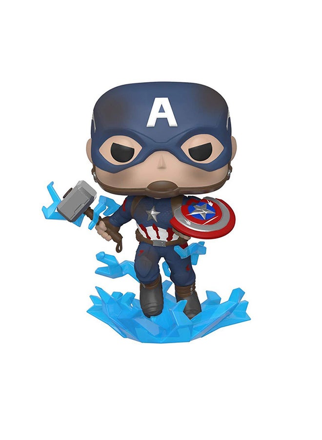 Funko Pop! Marvel: Endgame Captain American With Broken Shield & Mjoln Vinyl Figure - Image 2