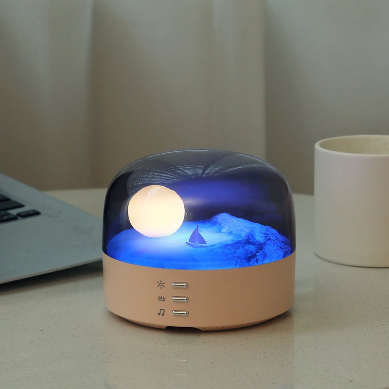 Multifunctional Bluetooth Speaker Moon Lamp Pink (basic atmosphere light) 