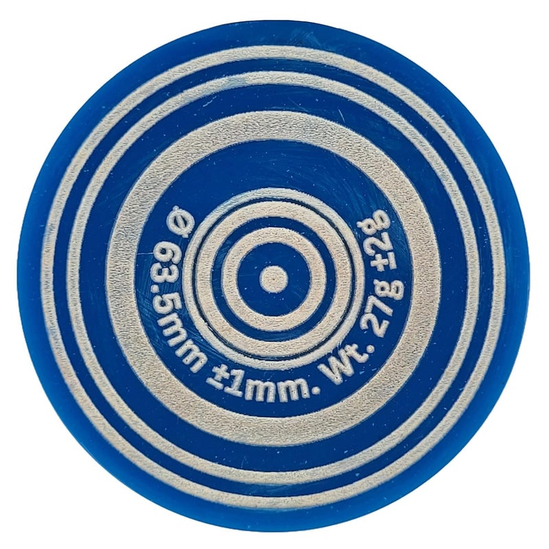 NHD مضرب كاروم جامبو J505 ? 63.5 مم (2.5 بوصة) | حجم كبير جداً | قاع ناعم وقمة منقوشة | بولي كربونات ممتاز | مثالي لعشاق مضرب كاروم بحجم كبير - Image 1