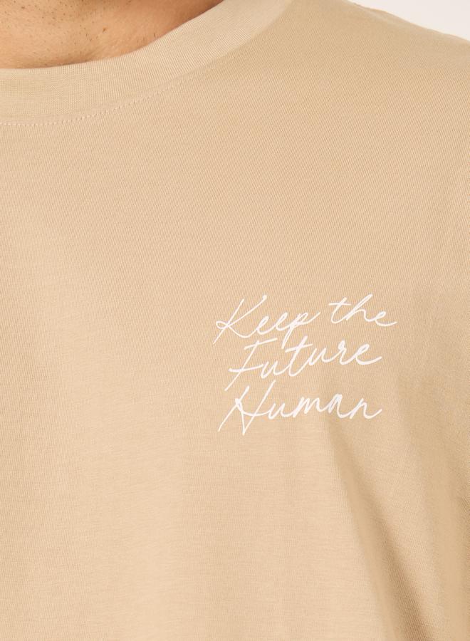Styli Minimal Embroidered Jersey Oversized T-Shirt  - Image 3