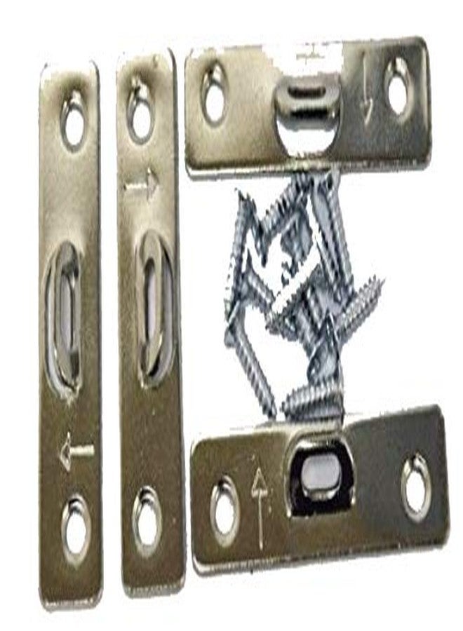 Extra Heavy Duty Small 2 Hole Super Steel Picture Hanger (20 Pack) with Screws