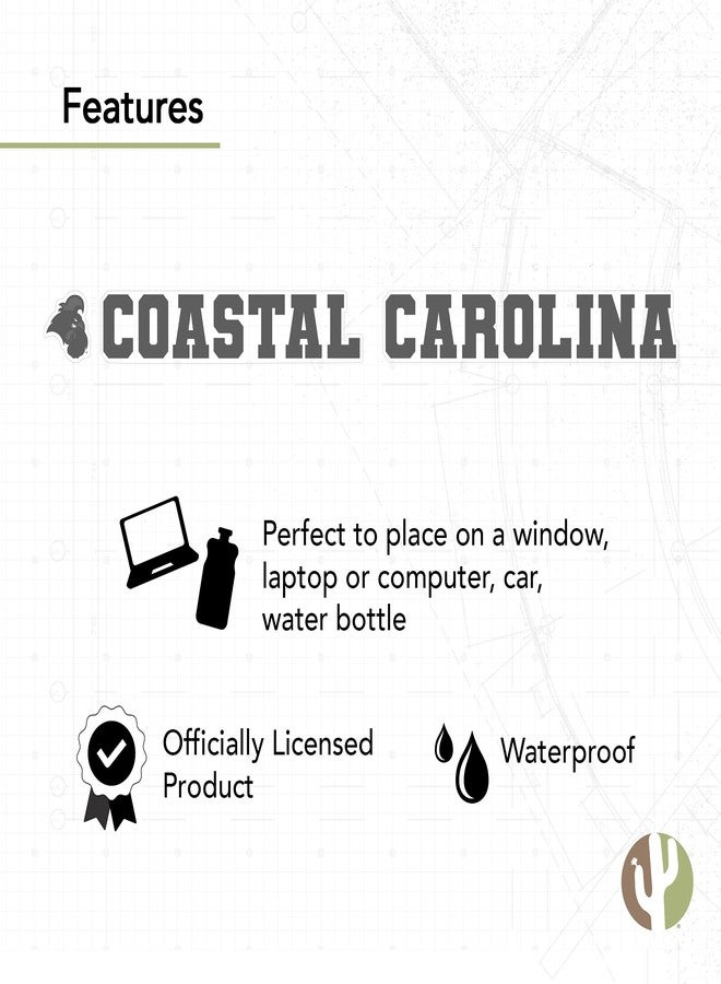 Desert Cactus Coastal Carolina University Chanticleers CCU CINO Name Logo Vinyl Decal Laptop Water Bottle Car Scrapbook (15 Inch Sticker) - Image 4