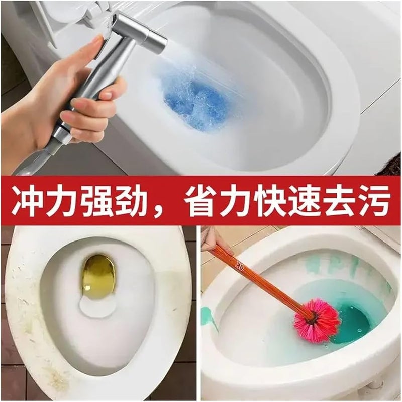 Black 304 Stainless Steel Handheld Spray Gun Portable Toilet Bathroom Self Cleaning Accessory - Image 3