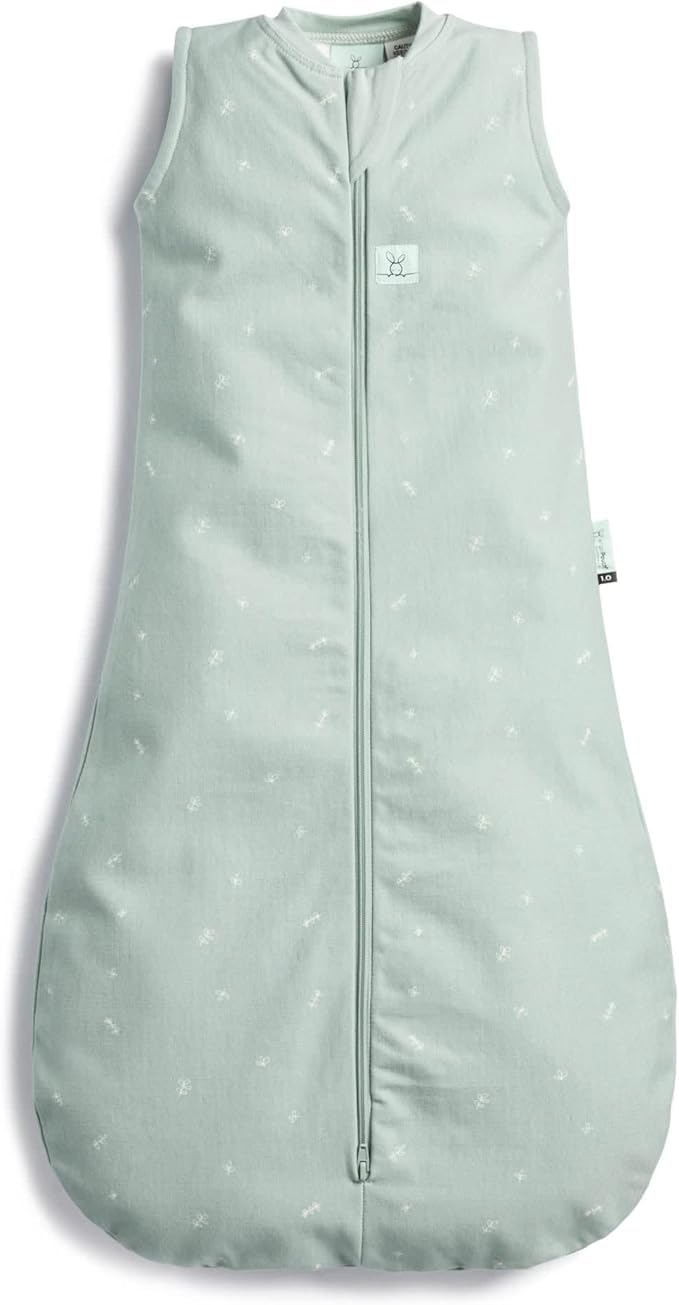 ergoPouch 1.0 Tog Jersey Sleeping Bag - Arms-Out Baby Sleep Sack, Ideal Transition from Swaddling, Slim Fit Keeps Baby Secure & Comfortable, Soft Breathable Fabric (3-12 Months, Sage) - Image 1