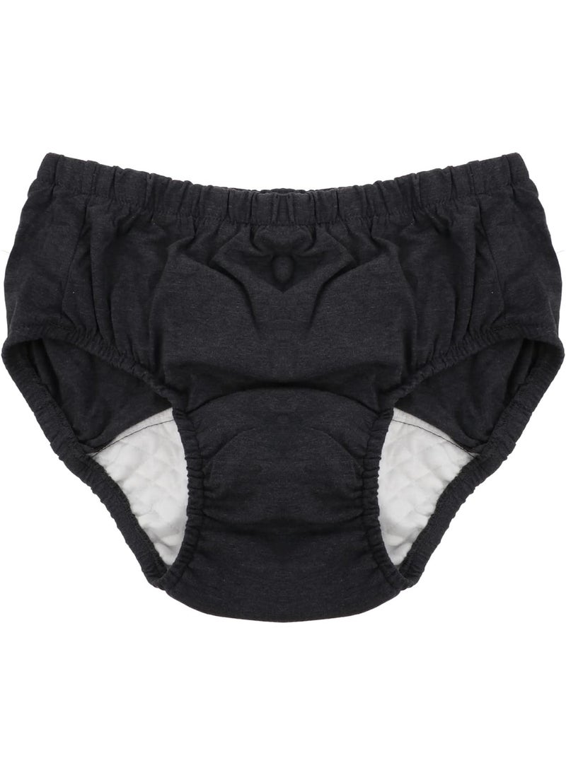 Healifty Healifty Waterproof Incontinence Underpants Incontinence Briefs Ultra Adult Diapers Pull- on Plastic Pants for Elderly Adult Men Women Dark Grey XL 