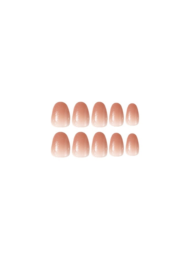 Kanza 24Pcs Press on Nails, False Nails, Fake Nails Set for Women Girls Nail Art Accessories, Press On Nail with Glue Stickers for Easy Apply, Stick On Fingernails Set - Image 5