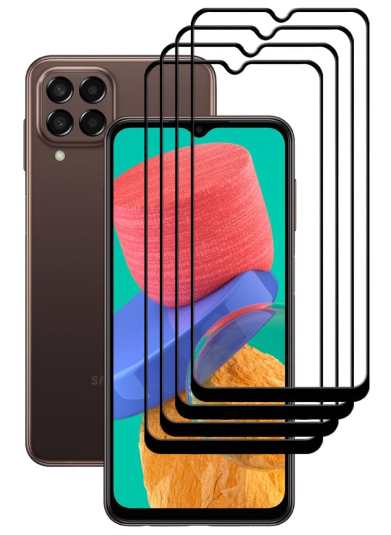 ACLIX 4 Pieces Antistatic ESD Dustproof Premium Quality High Definition Tempered Glass Screen Protector Designed For Samsung Galaxy M33 - Image 1