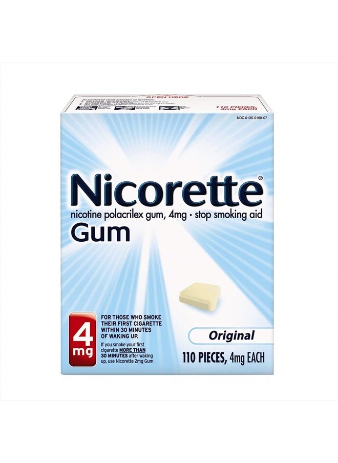 nicorette Gum Original 4 Mg Kit Size 110 Count  - Image 1