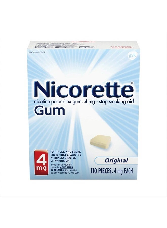 nicorette Gum Original 4 Mg Kit Size 110 Count  - Image 2
