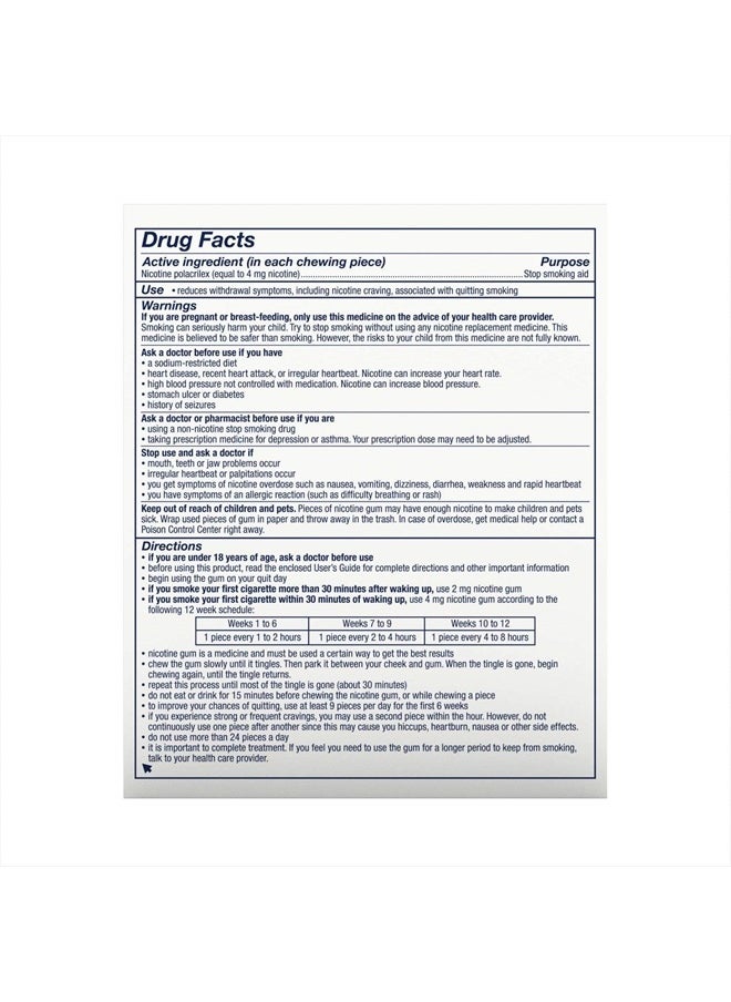 nicorette Gum Original 4 Mg Kit Size 110 Count  - Image 3