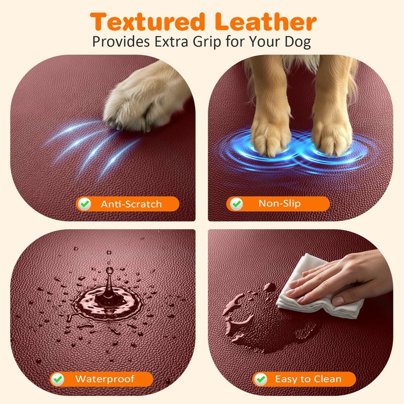 URPOWER Dog Car Seat Cover for Pets 100% Waterproof Seat Cover Hammock 600D Heavy Duty Scratch Proof Nonslip Durable Soft Back Seat Covers for Cars Trucks and SUVs - Image 3