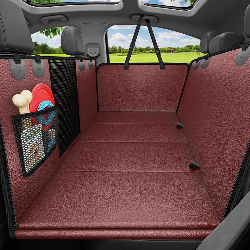URPOWER Dog Car Seat Cover for Pets 100% Waterproof Seat Cover Hammock 600D Heavy Duty Scratch Proof Nonslip Durable Soft Back Seat Covers for Cars Trucks and SUVs - Image 1