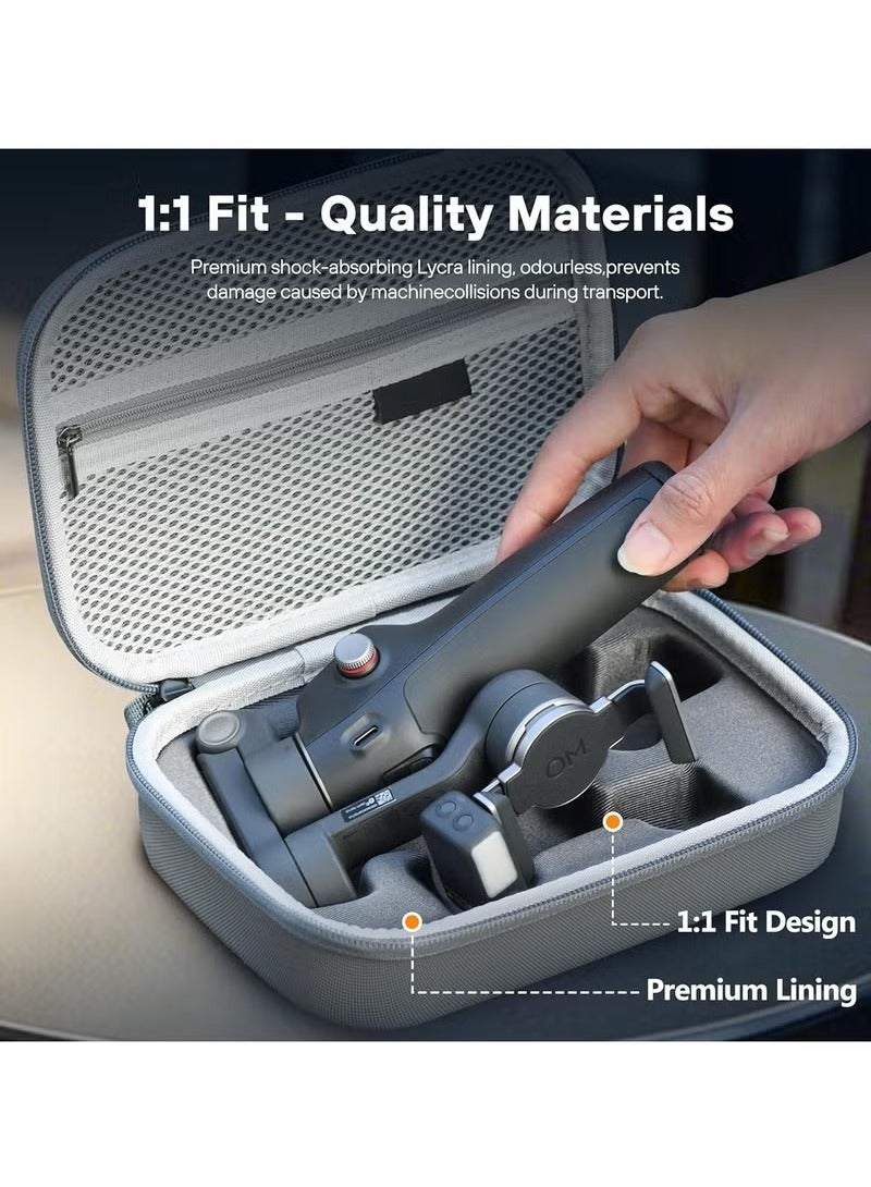 Unewshi Carry Case for Osmo Mobile 7P/Mobile 7, Portable Storage PU Shoulder Bag for DJI Osmo Mobile 7P Gimbal Stabilizer Accessories  - Image 3
