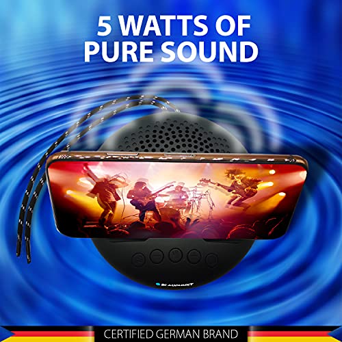 Blaupunkt BT03 Wireless Bluetooth Speaker with Deep Bass & Mobile Stand (Black) - Image 3