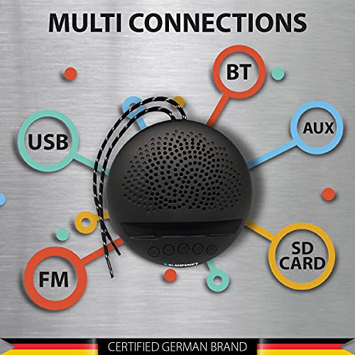Blaupunkt BT03 Wireless Bluetooth Speaker with Deep Bass & Mobile Stand (Black) - Image 5