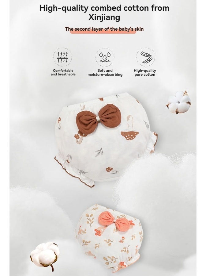 بيوينتي 4 قطعة طفل جنس واحد بنطلون داخلي قطن طفل صغير فتيات ملابس داخلية وعاء 6 أشهر-3 سنوات - Image 4