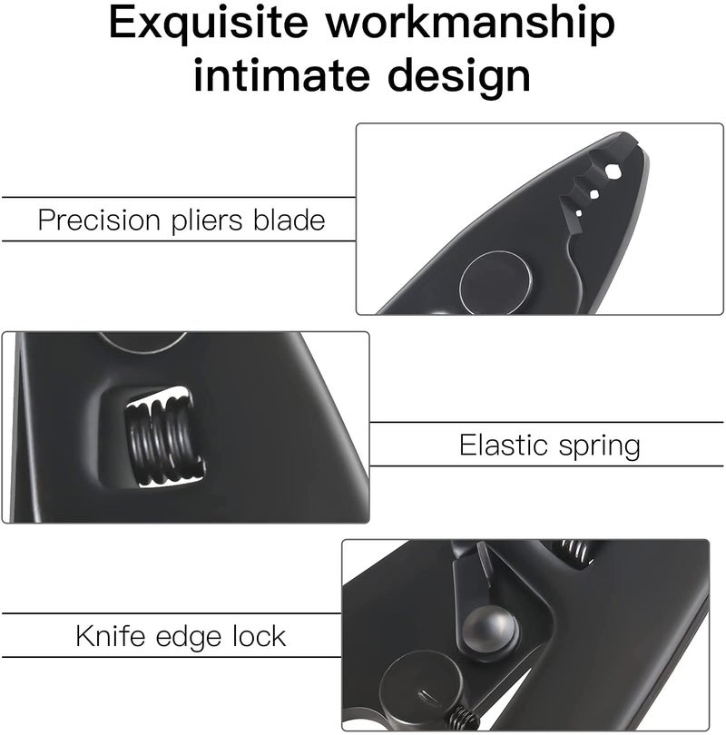 Corslet 3 Hole Wire Cutter and Stripping Tool Plier Optical Fiber Wire Stripper and Cutter - Image 2