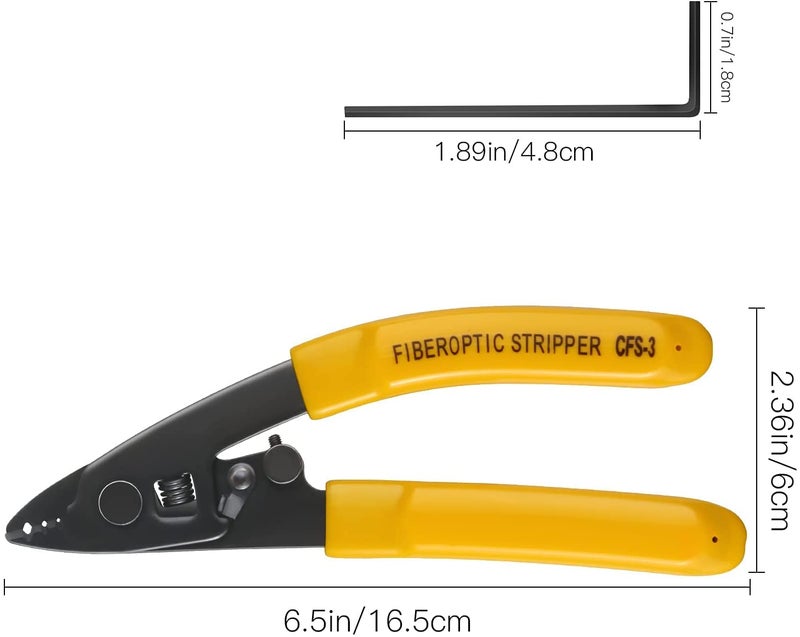 Corslet 3 Hole Wire Cutter and Stripping Tool Plier Optical Fiber Wire Stripper and Cutter - Image 5