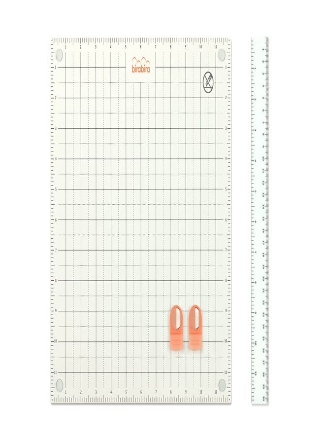 BiraBira Bira Craft 12 X 12 inch All-in-ONE Steel Magnetic Platform, Magnetic Cutting Mat with Two Magnets and One Magnetic Ruler - Image 1