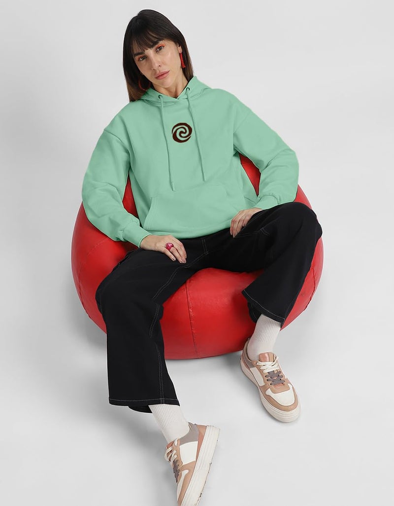 JUNEBERRY® Fleece Disney's Official Moana Merchandise Front & Back Graphic Printed Hoodie for Women (OS_HDY_JB_DSNMN2_PT_3XL) - Image 2