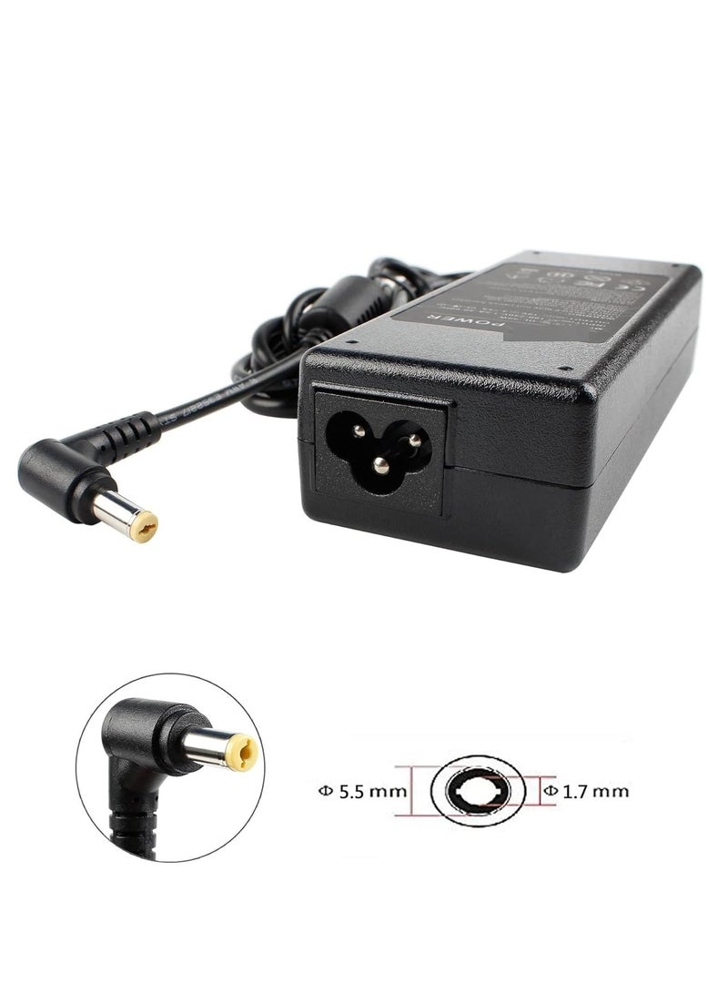 Terabyte US Plug AC Adapter 19V 4.74A 90W for Acer Laptop, Output Tips: 5.5x1.7mm - Image 2