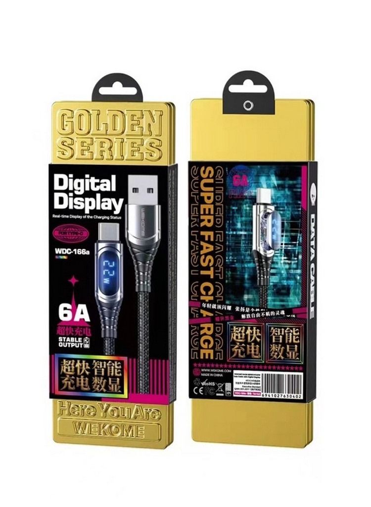 WEKOME WK WDC-166C Intelligent Digital Display Charging Data Cable - Image 1