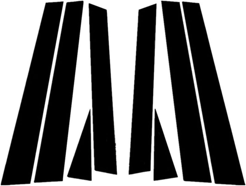 DEMULAX 8Pcs Glossy Black Car Pillar Posts for Subaru Forester - Image 1