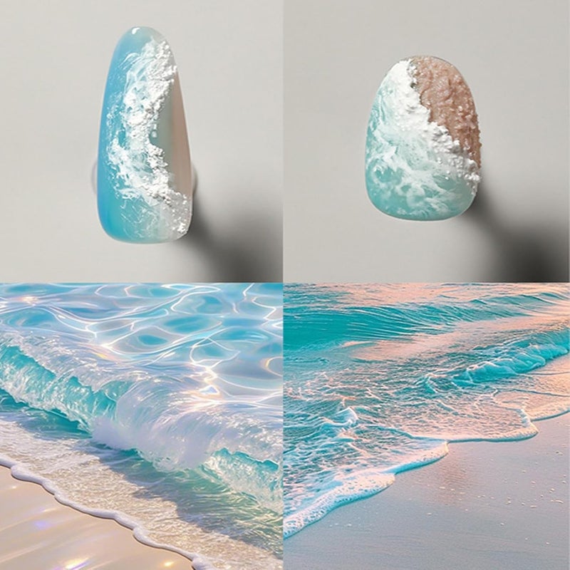 Marble Effect Gel - 10ml Wave Painting, Aesthetic Pattern with Creative Design, with Professional Finish, Beauty Product Beginner Friendly, Manicure Gel for Home - Image 4
