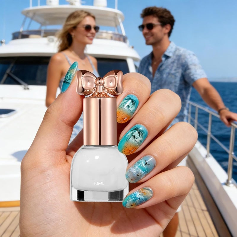 Marble Effect Gel - 10ml Wave Painting, Aesthetic Pattern with Creative Design, with Professional Finish, Beauty Product Beginner Friendly, Manicure Gel for Home - Image 2