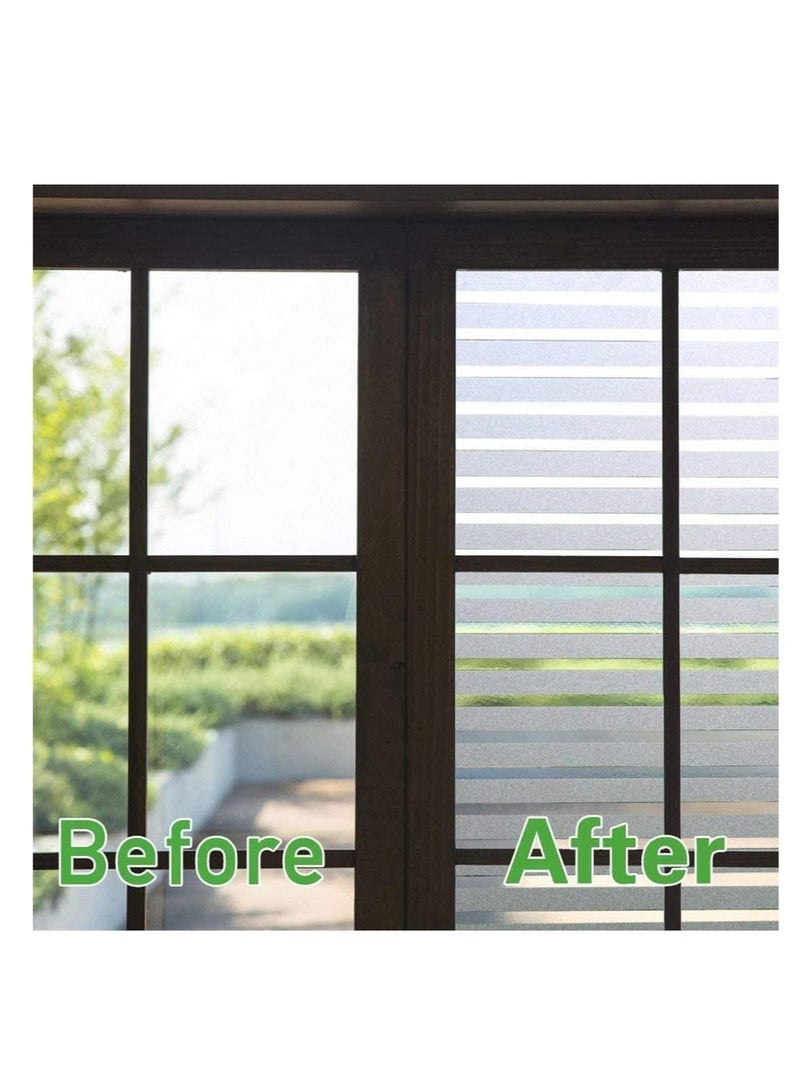 Captaintech Window Films Self adhesive Office Glass Film Static Cling Window Film Privacy For All Kinds of Smooth Glass Surface - Image 2