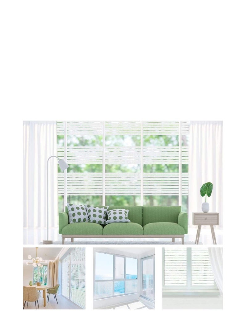 Captaintech Window Films Self adhesive Office Glass Film Static Cling Window Film Privacy For All Kinds of Smooth Glass Surface - Image 3
