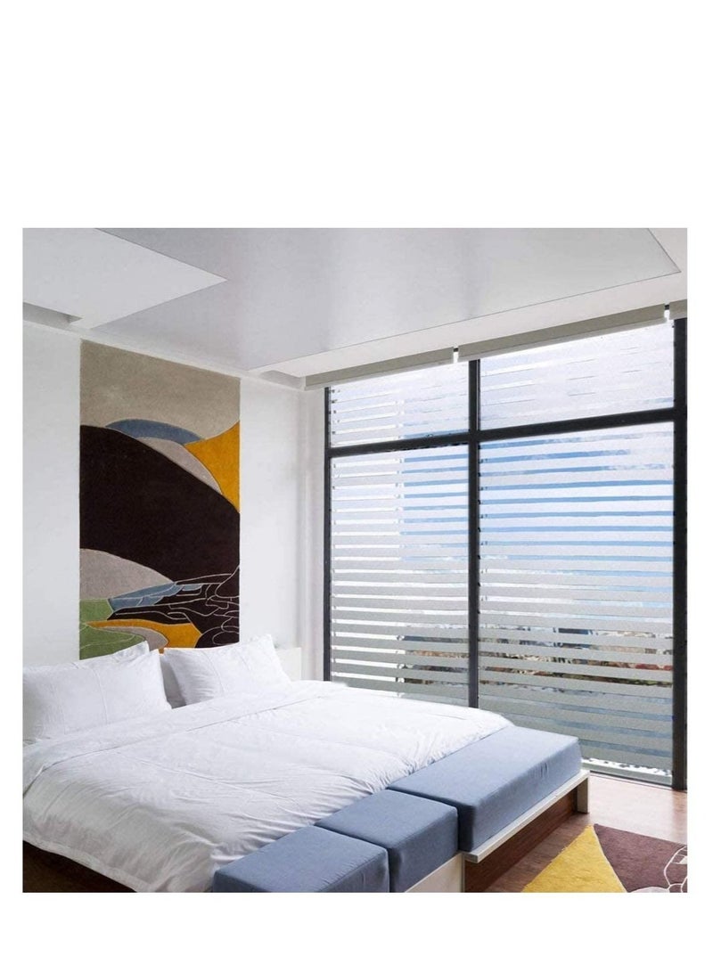 Captaintech Window Films Self adhesive Office Glass Film Static Cling Window Film Privacy For All Kinds of Smooth Glass Surface - Image 5