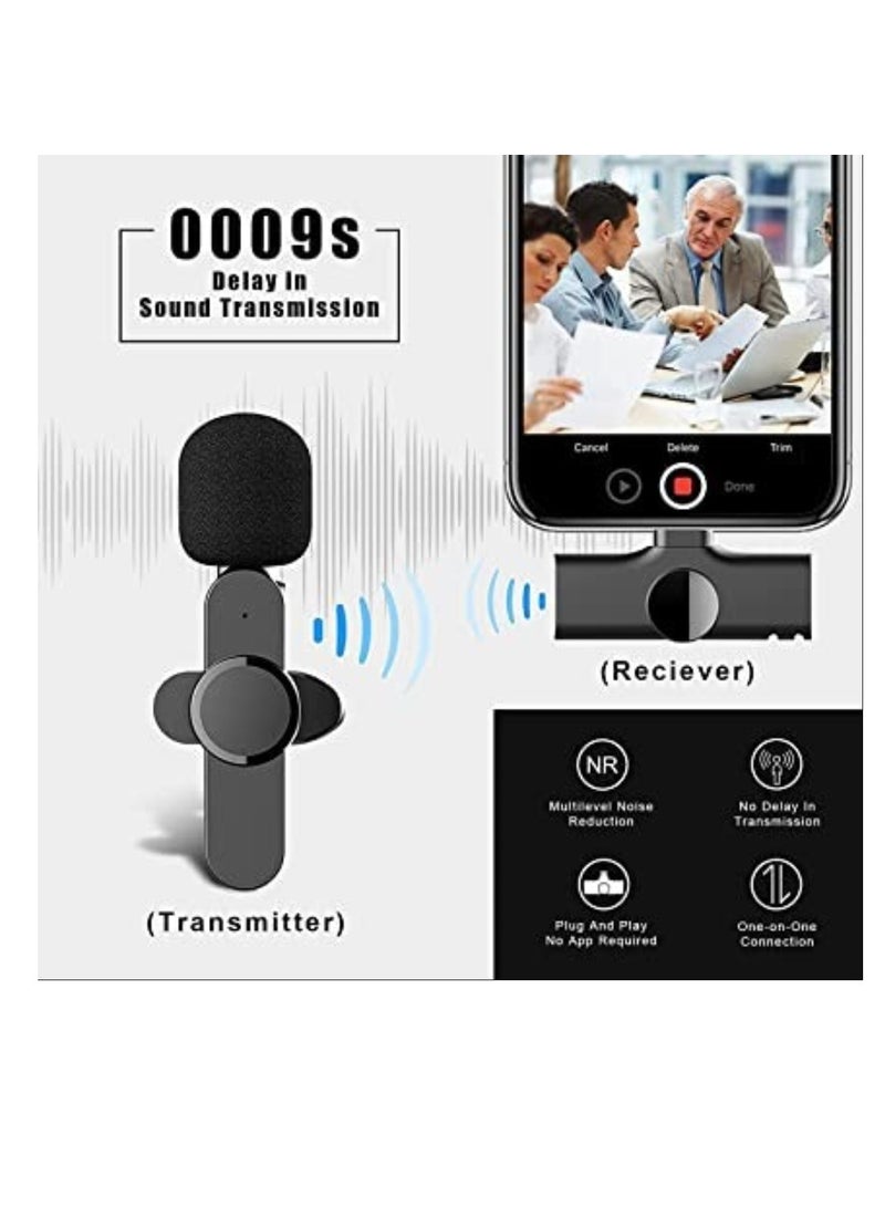ELTRAZONE 2 in 1 iphone or type-c Wireless Lavalier Microphone For IPhone, Plug Play, Portable Audio Video Recording Mic for Youtube, Live Stream, Vlog, Interview, Laptops PC  - Image 4