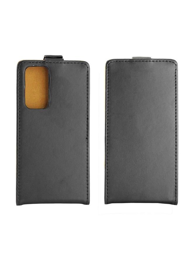 زبون جراب لهاتف Huawei P40 بتصميم عملي، جراب جلدي من مادة TPU قابل للطي عموديًا مع فتحة للبطاقات - Image 2