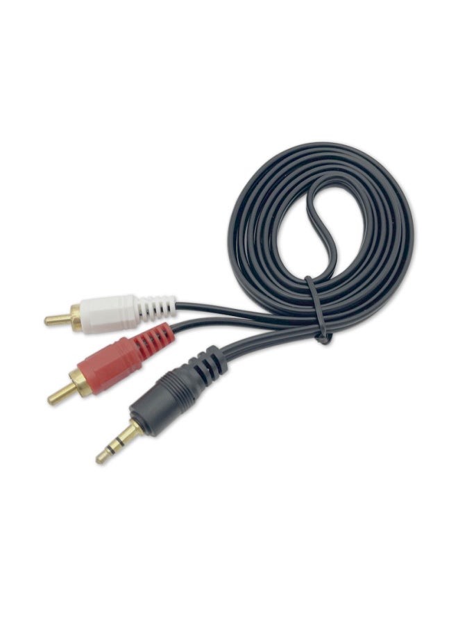 3.5 One-two Audio Cable 3.5mm To Double Lotus Male Computer Speaker Cable 2RCA Audio Cable-Color: 3.5 Revolution 2 * Lotus Male-Length:2-99  - Image 5
