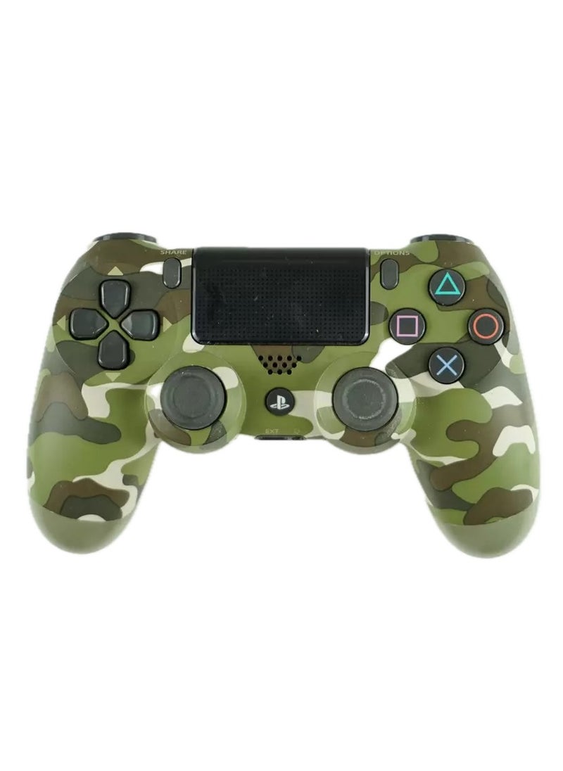 Generic PS4 Controller Wireless Bluetooth Vibrate Game Controller Handle  Controller, Green Camouflage  - Image 1