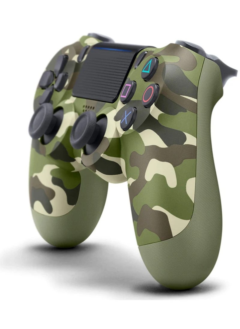 Generic PS4 Controller Wireless Bluetooth Vibrate Game Controller Handle  Controller, Green Camouflage  - Image 2
