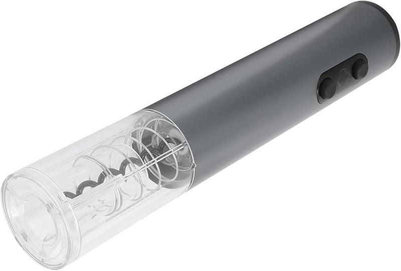 فتاحة زجاجات النبيذ الكهربائية الأوتوماتيكية من الفولاذ المقاوم للصدأ، مفك فلين سريع باللون الفضي الرمادي - Image 2