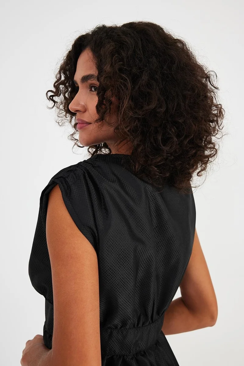 Alexander Gardi Button Front Midi Dress