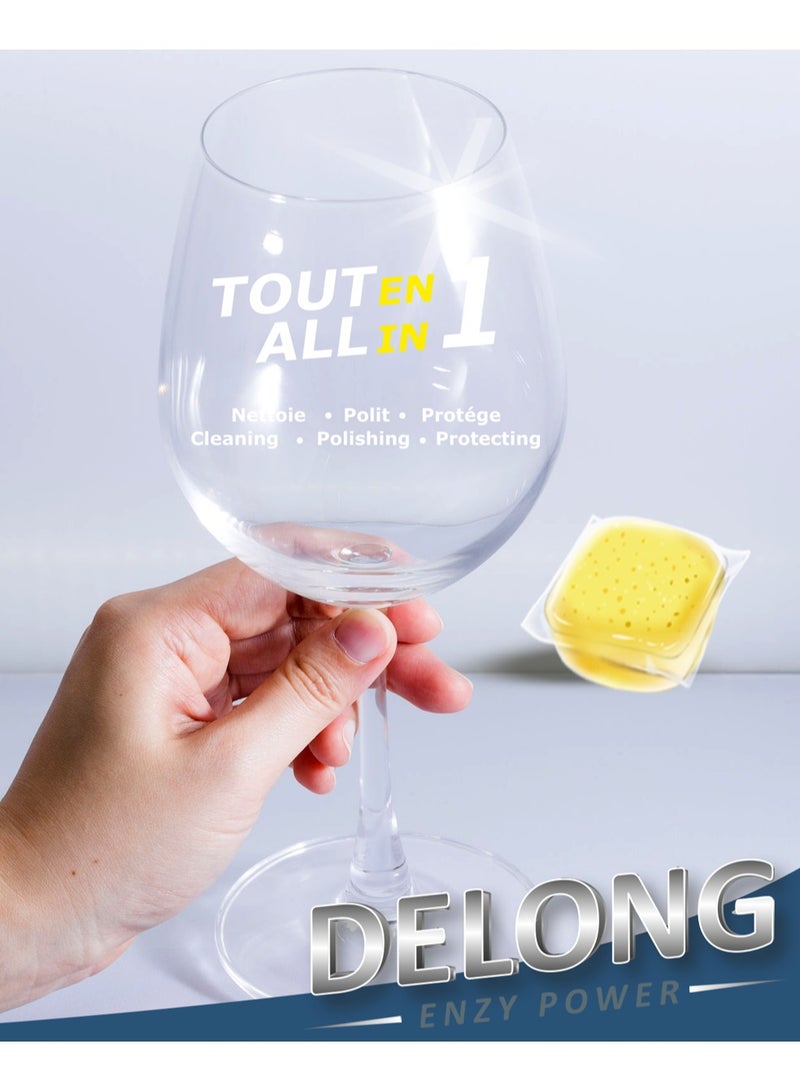 Delong Automatic Dishwasher tablets all in one -with lemon scent - 30 Pcs - Image 4