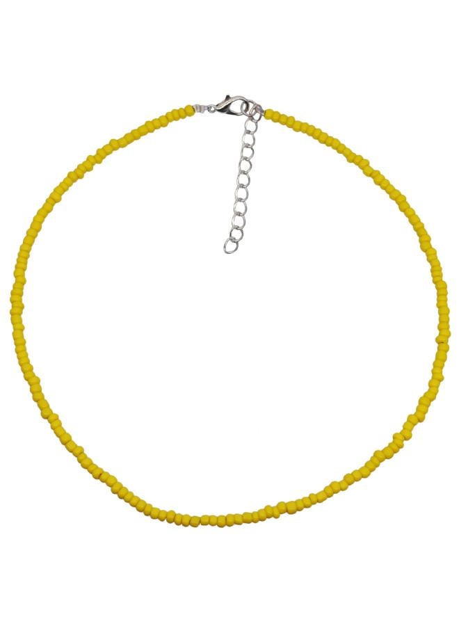 European And American Trend Choke Fashion Color Rice Bead Necklace Female Joker Bohemian Style Clavicle Chain Accessories
