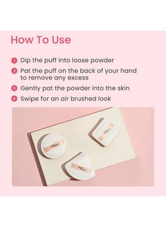 Earth Rhythm Earth Rhythm Beauty Makeup Powder Puff, Foundation Puff, Sponge for Smooth Coverage | Ultra Soft | Travel Friendly | Square - Pack of 1  - Image 4